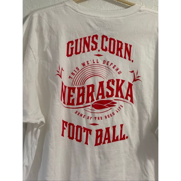 NWT Grunt Style Nebraska Home of Good Life Guns Corn Football T Shirt XXXL 3x - Picture 1 of 4